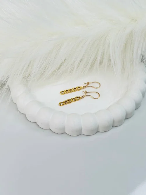 گوشواره طلا آویز کارتیه 1.400 گرم - 48585
