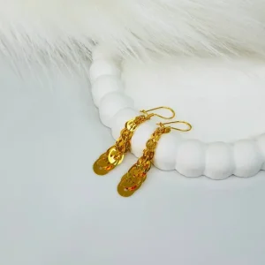 گوشواره طلا آویز ملیسا 2.150 گرم - ۴۹۹۳۳