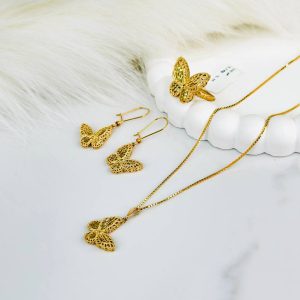 نیم ست طلا پروانه 10.280 گرم - 39850