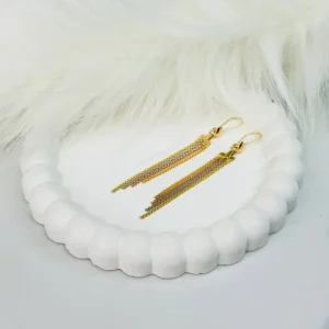 گوشواره طلا آویز ونزو 4.880 گرم - ۴۳۸۴۵