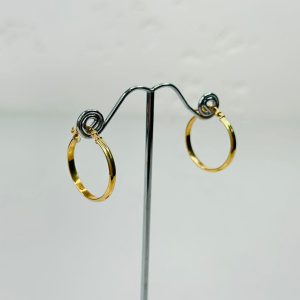گوشواره حلقه ای ویولت 61764 – نرخ خام + فقط 6٪