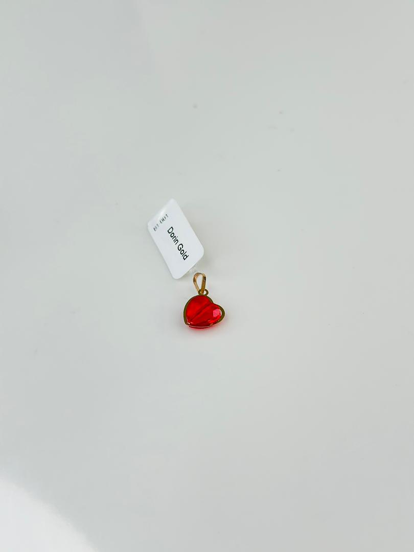 Red heart plaque