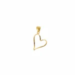 پلاک پیچک قلب نما آویز کد 64