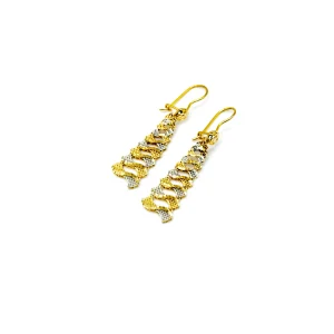 گوشواره آویز طاووس نما نزدیک کد 275