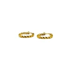 گوشواره حلقه ای ویولت نما از بغل کد 274