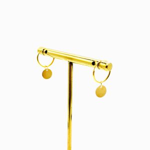 گوشواره حلقه ای آویزدار 92128 – نرخ خام + فقط 15%